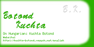 botond kuchta business card